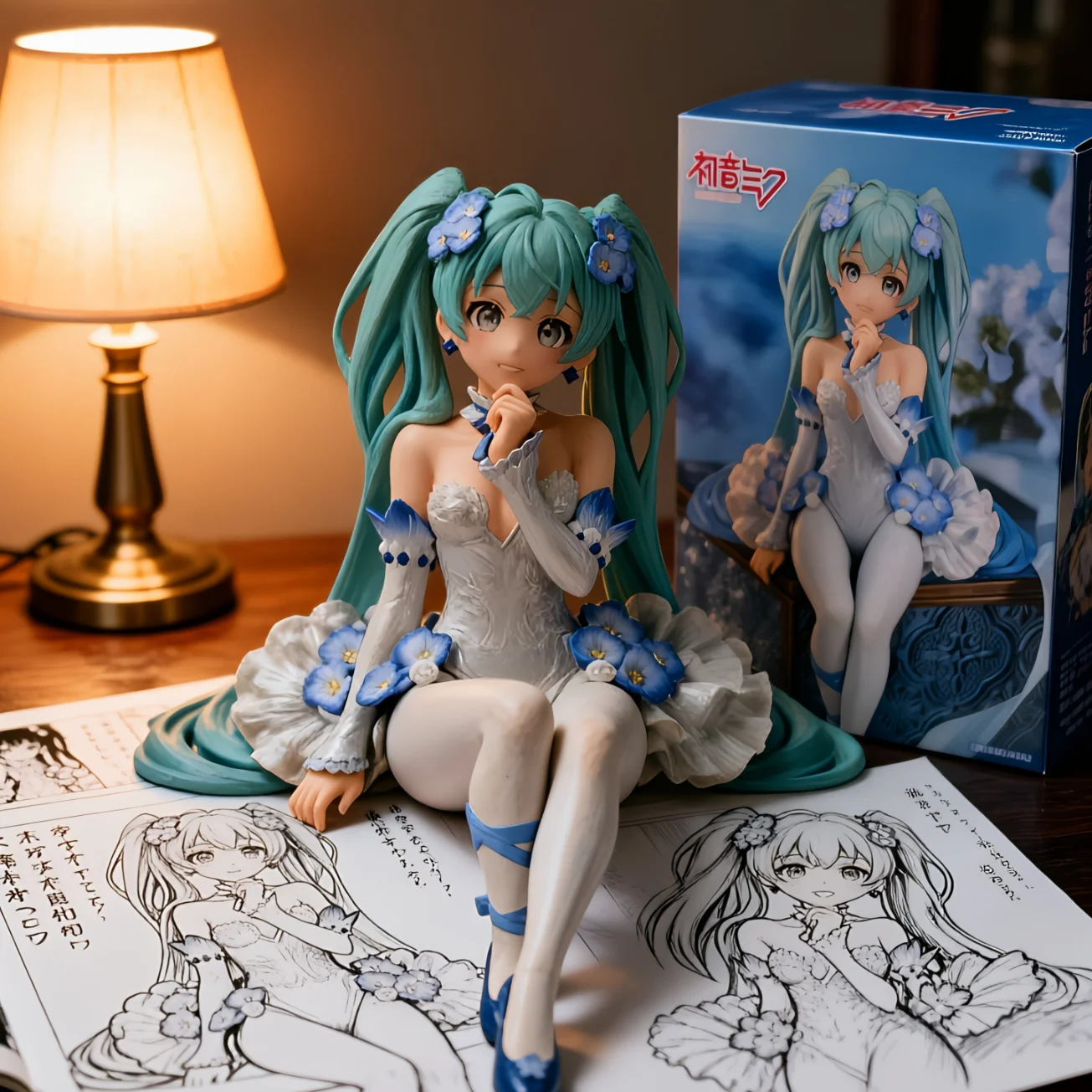 初音未来 FURYU 花精灵 泡面压-15CM