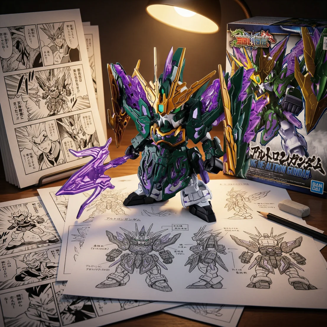 三国创杰传 14 张郃双头龙高达57820-8CM