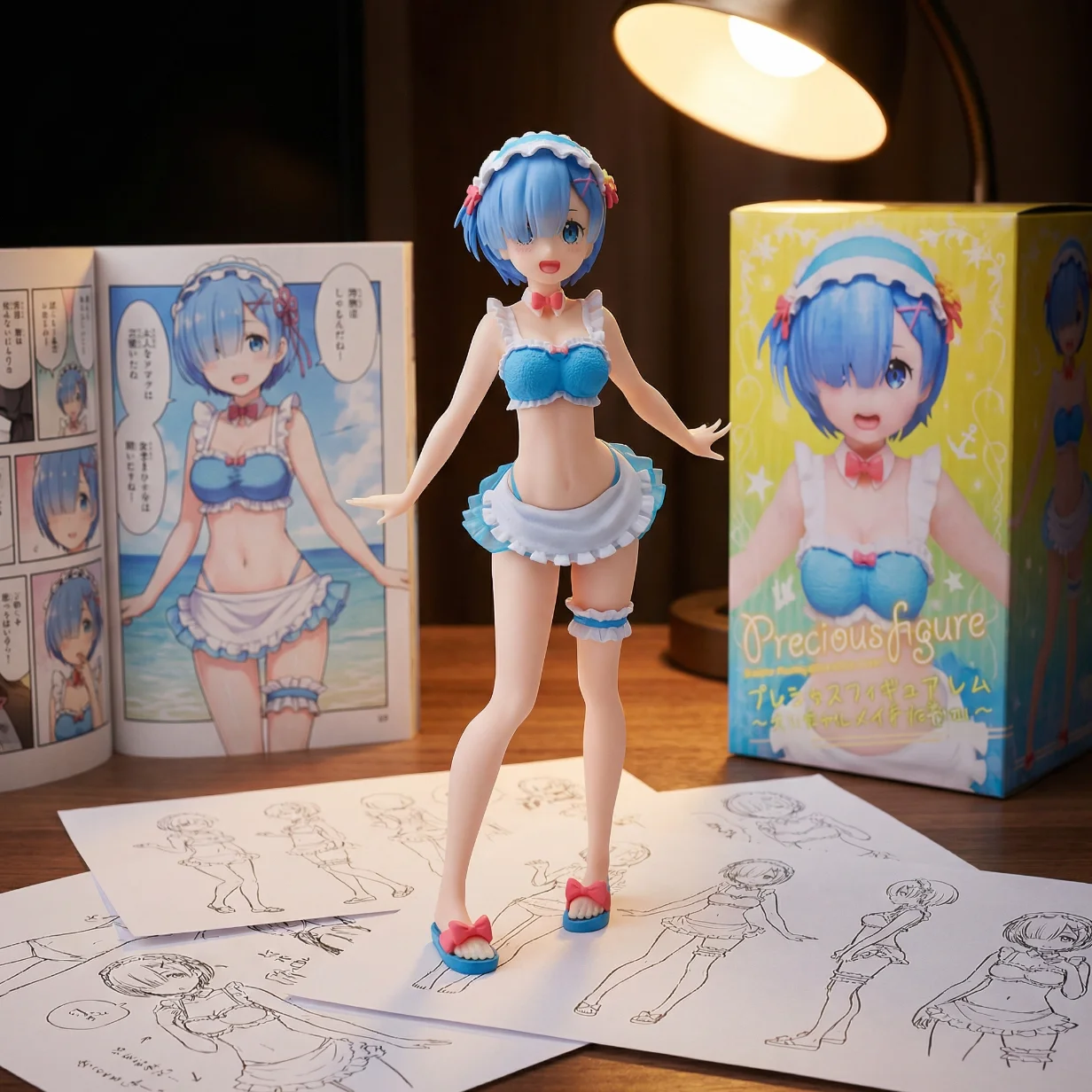 Re:从零开始的异世界生活 TAITO 围裙泳装 蓝衣 TAITO-00006-23CM