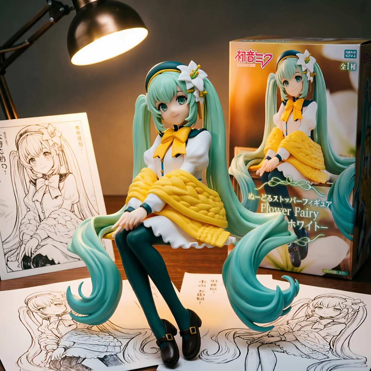 初音未来 百合花仙子 白色-14CM