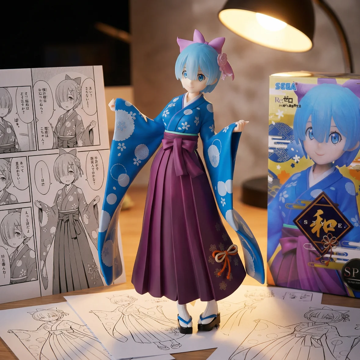 Re:从零开始的异世界生活 SEGA 蕾姆 和服 红裙-23CM