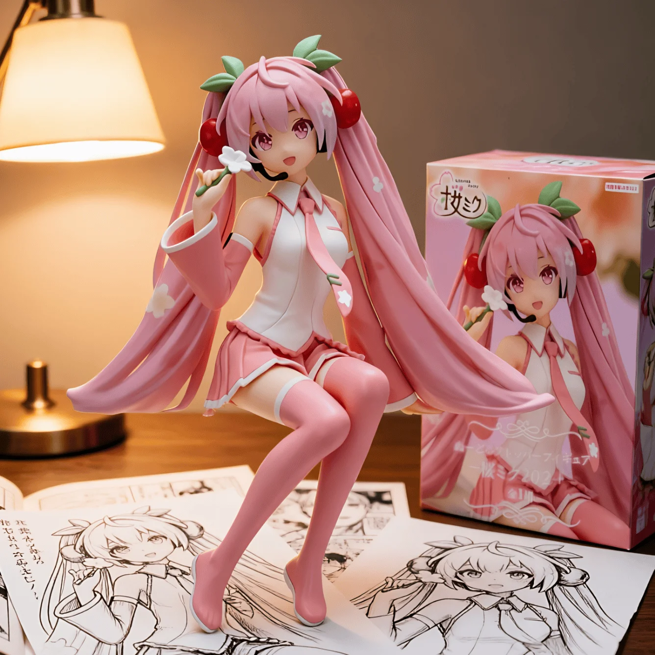 初音未来 FURYU 樱初音 2024 泡面压-15CM