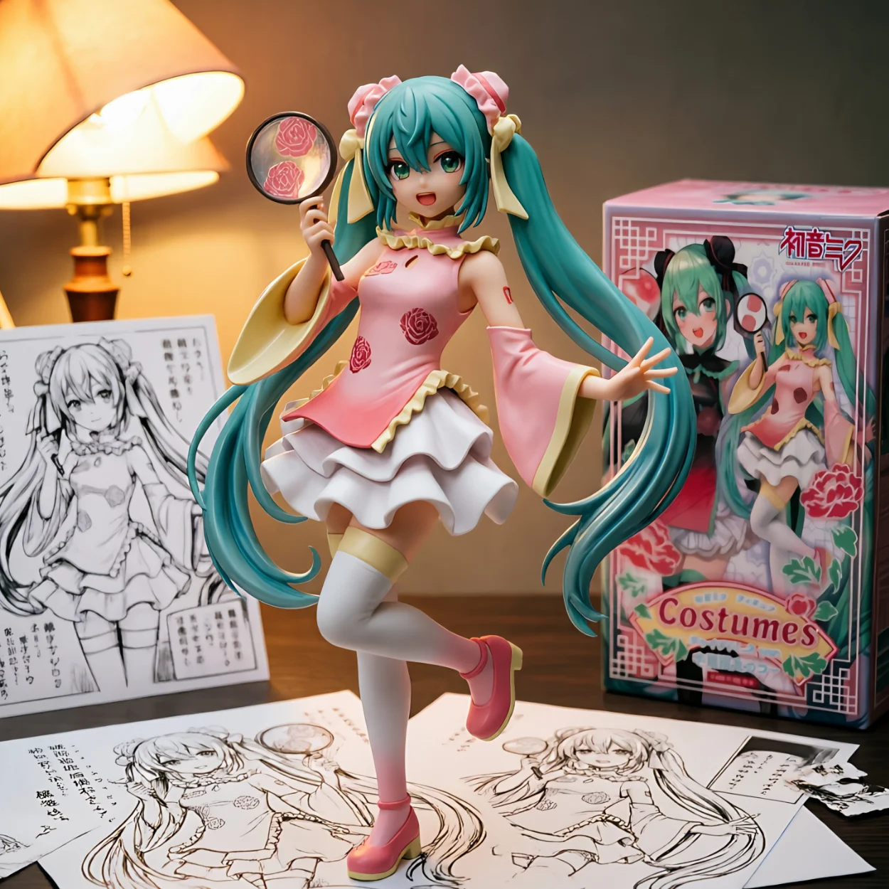 初音未来 TAITO 中国风 粉衣-18CM