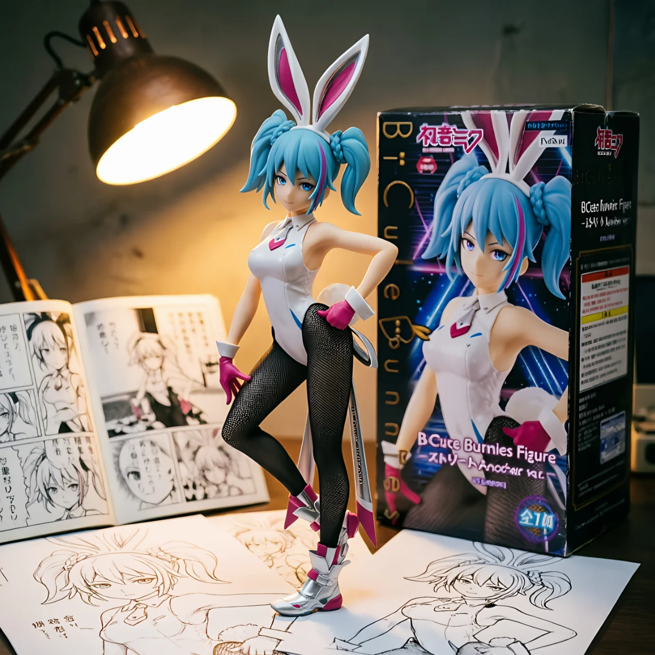 初音未来 FURYU 街头兔女郎 粉色-30CM