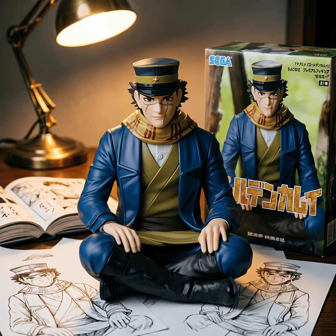 黄金神威 杉元佐一 泡面压-12CM
