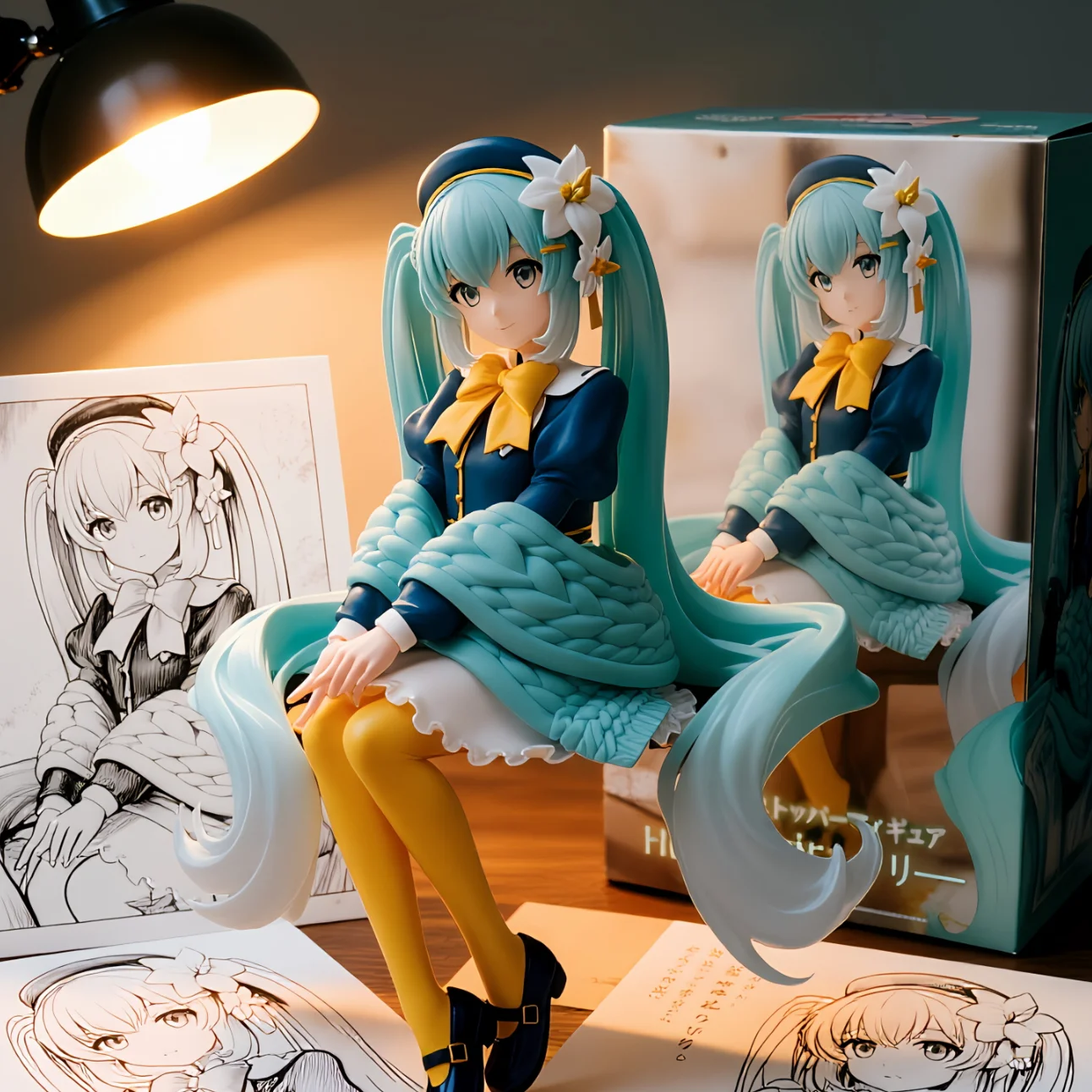 初音未来 FURYU泡面压 百合花仙子-14CM