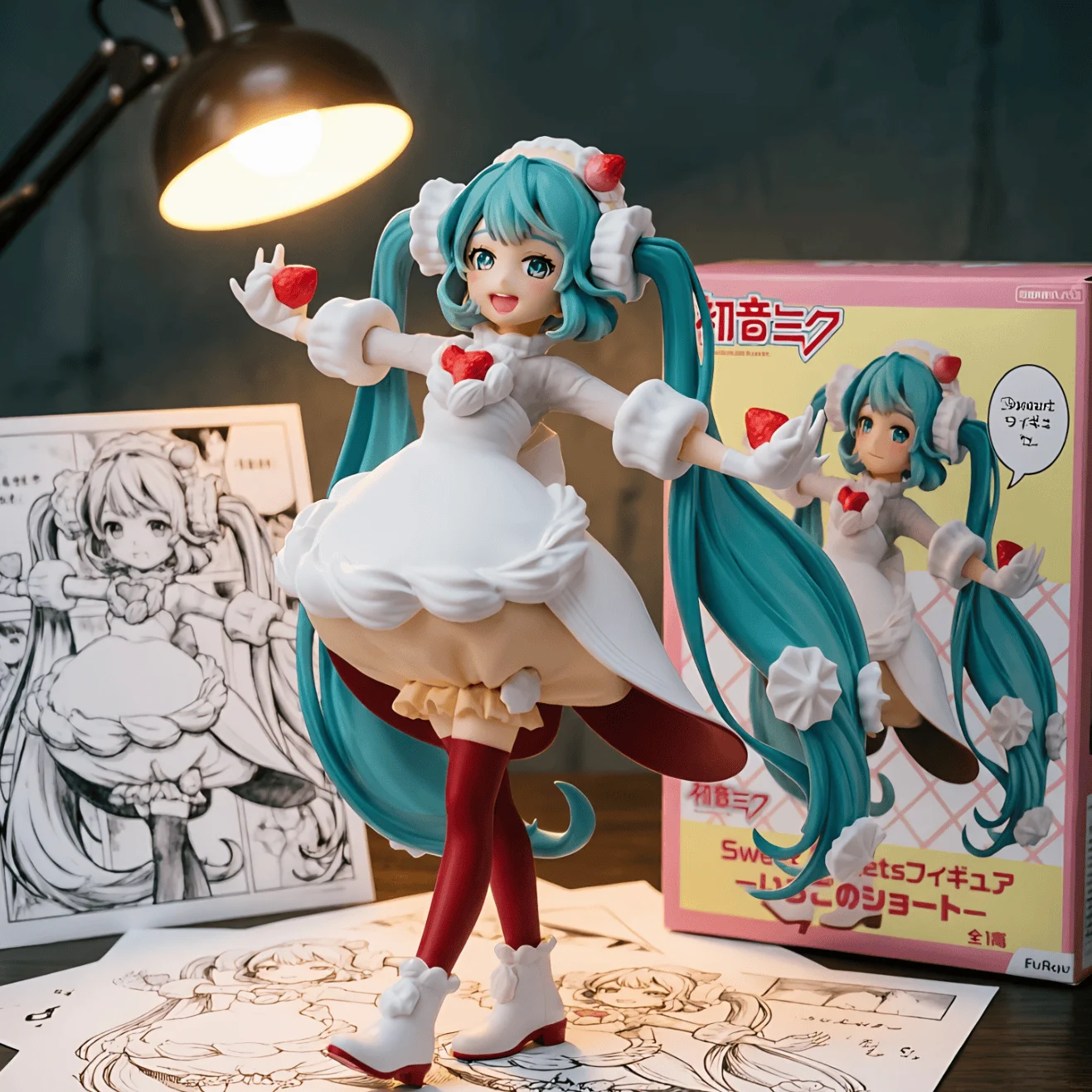 初音未来 Furyu 草莓蛋糕-17CM