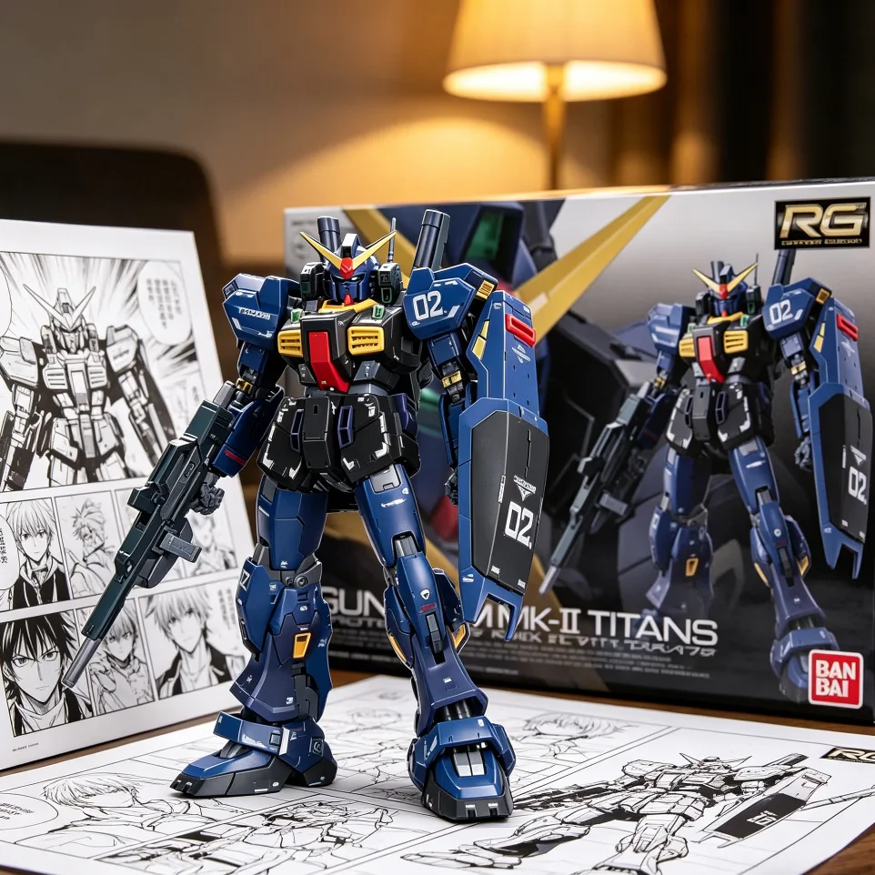 机动战士高达 Mk-II 泰坦斯黑色-13CM