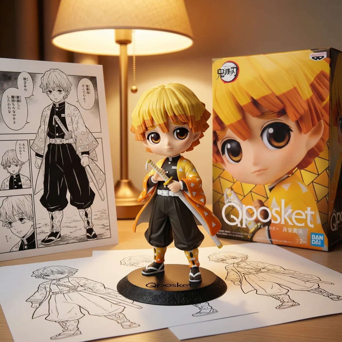 鬼灭之刃 Qposket我妻善逸-15CM
