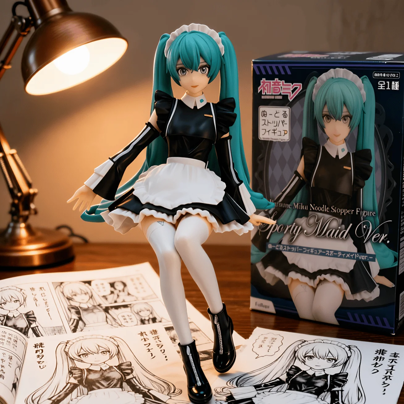 初音未来 FURYU 女仆 泡面压-17CM