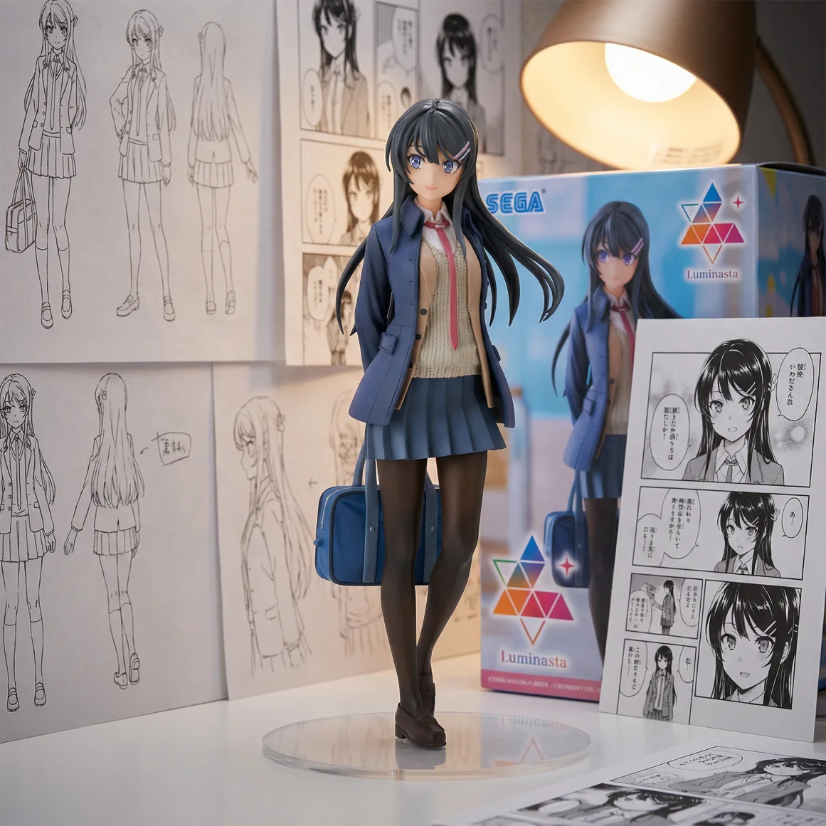 青春猪头少年 SEGA樱岛麻衣 冬装制服-21CM