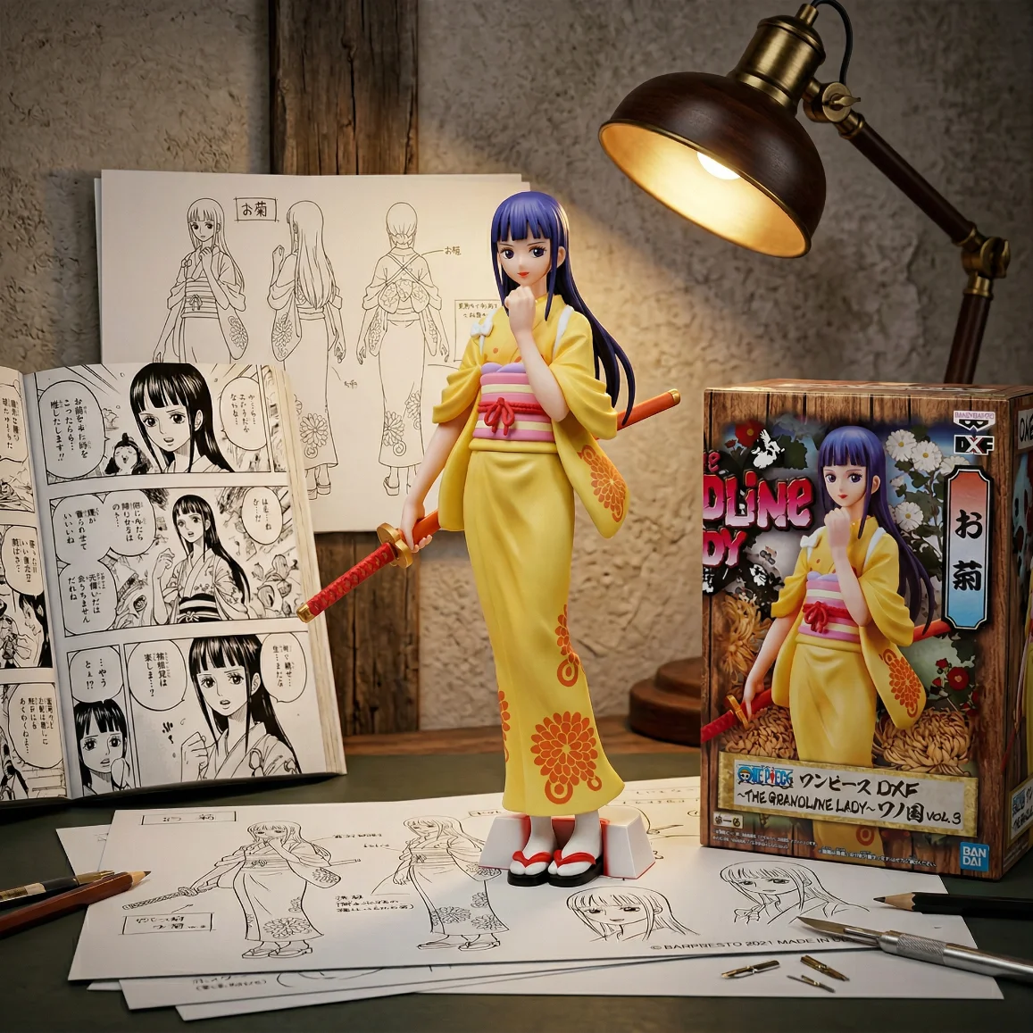 海贼王 和服小菊-17CM
