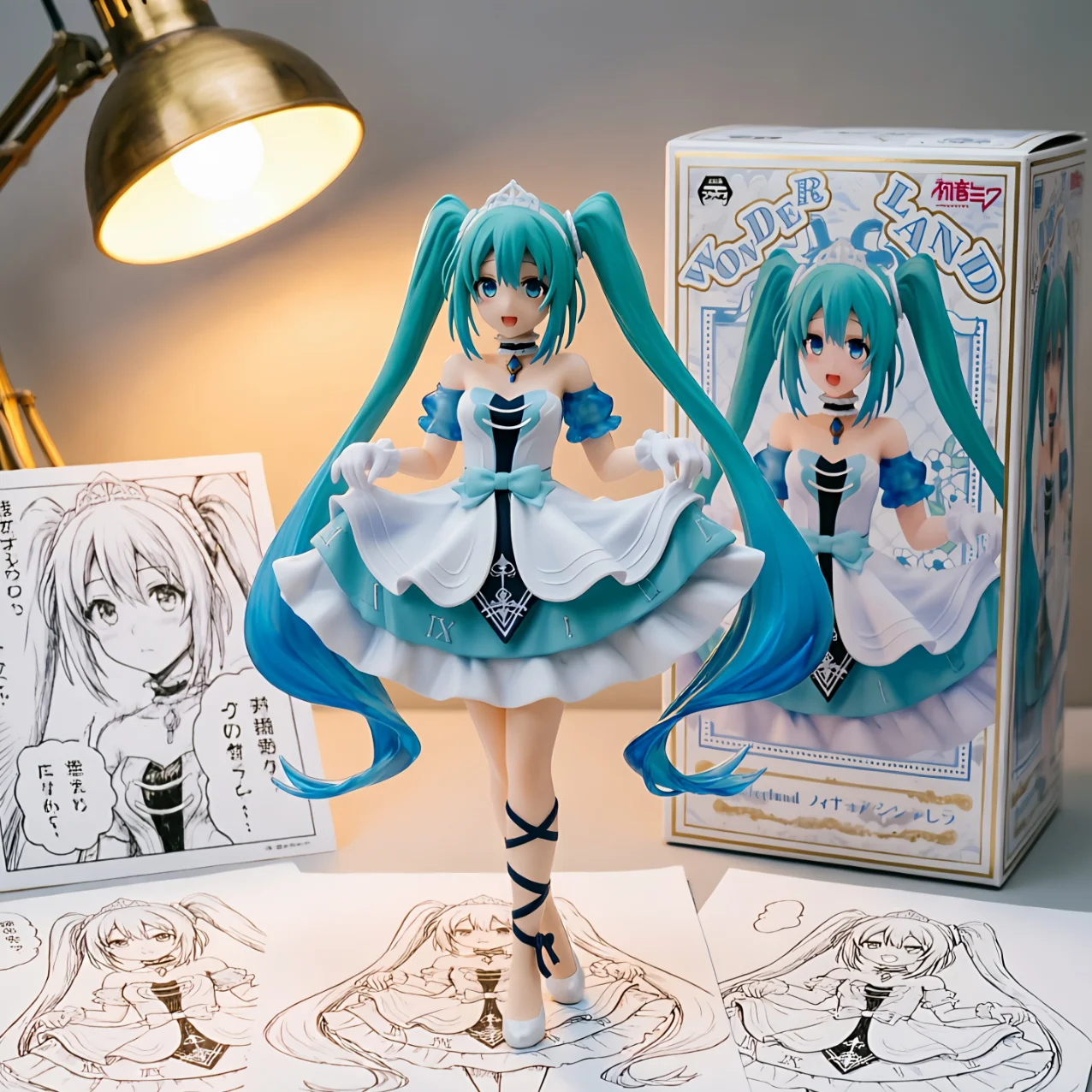 初音未来 TAITO 灰姑娘 蓝裙-18CM