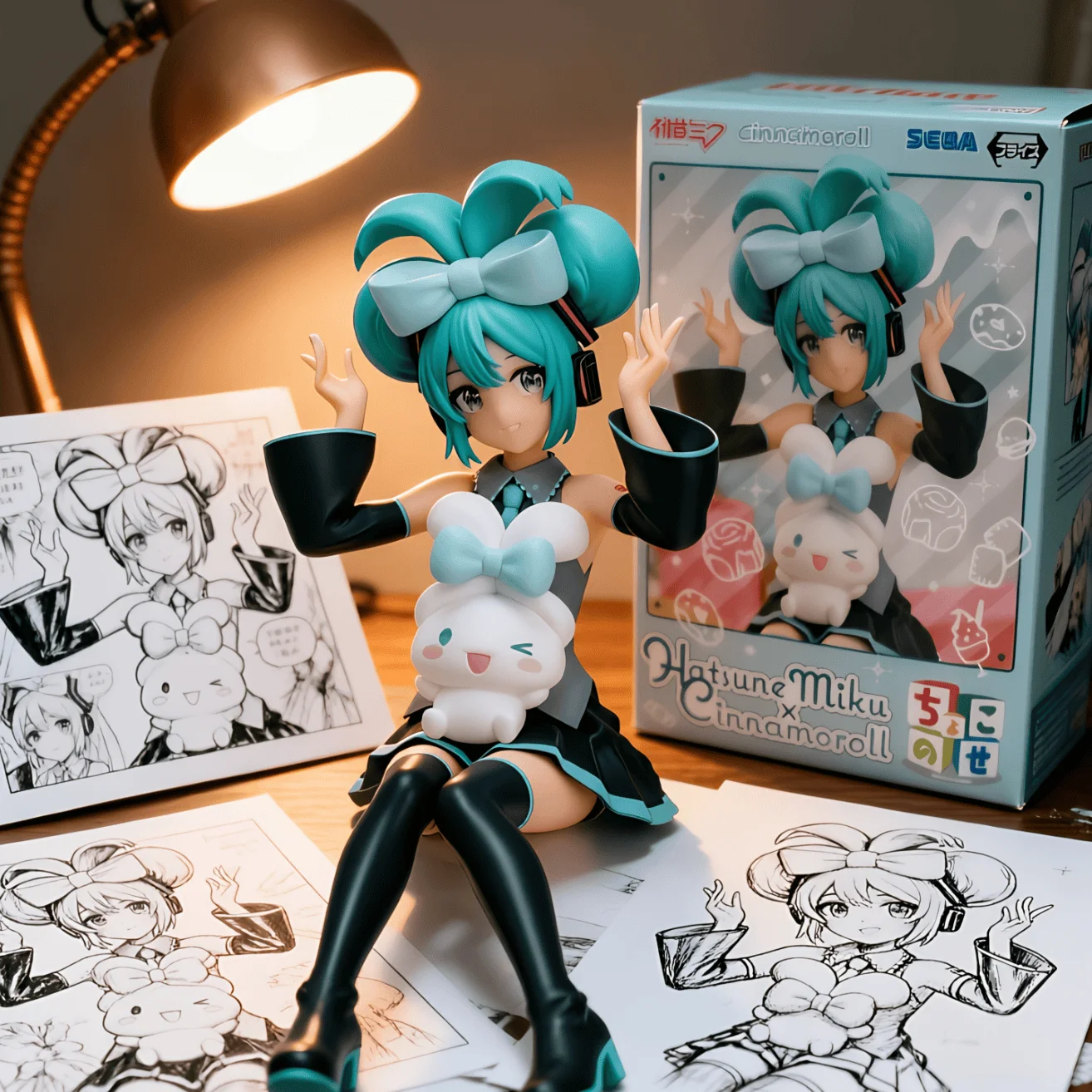 初音未来 SEGA 玉桂狗 小坐-13CM