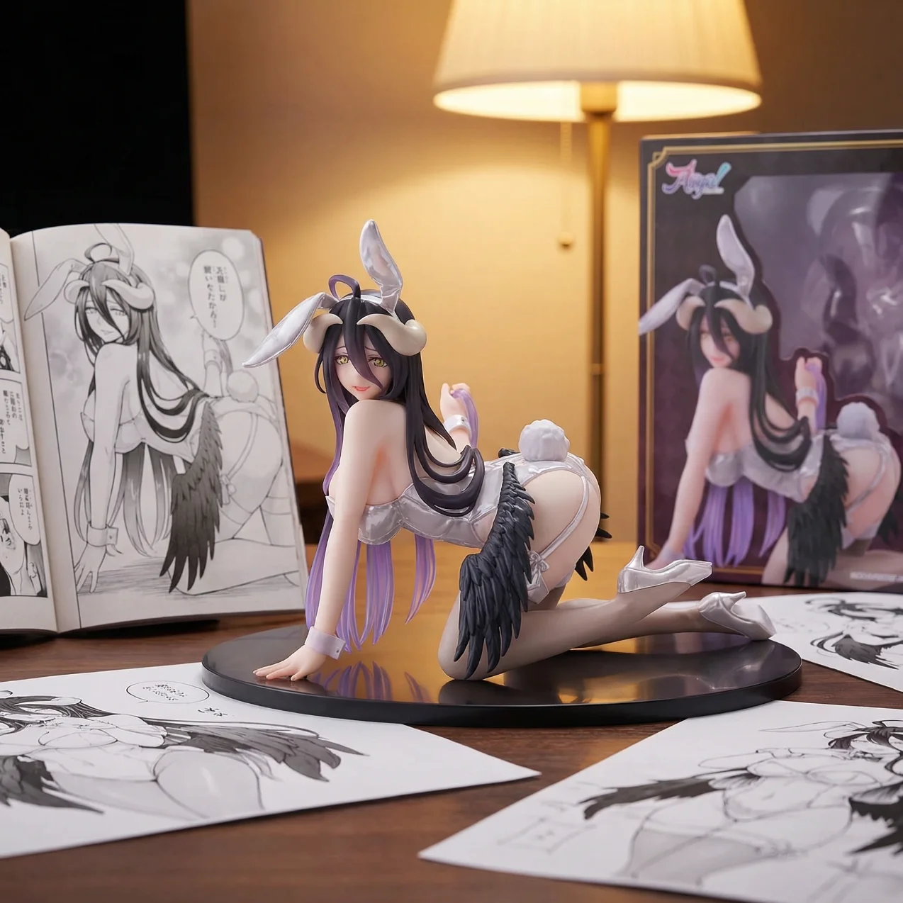 OVERLORD 雅儿贝德 兔女郎 白色-14CM