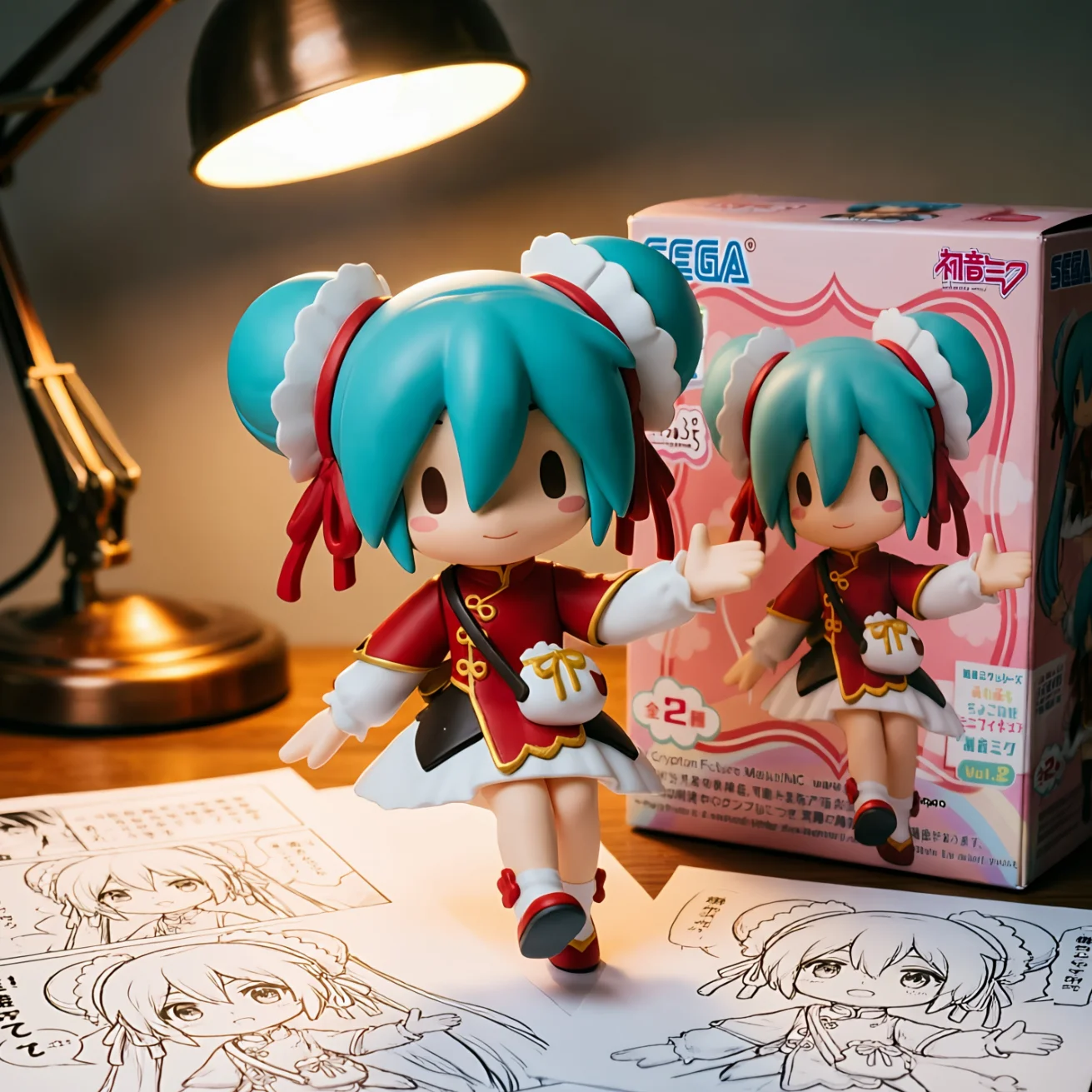 初音未来 初音未来 小坐 中华街-8CM