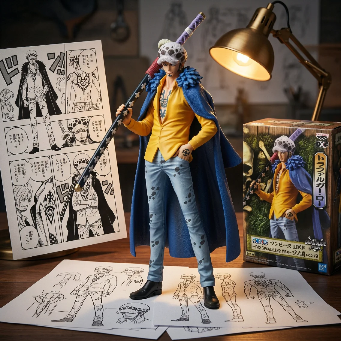 海贼王 DXF 和之国 罗 浅色-17CM