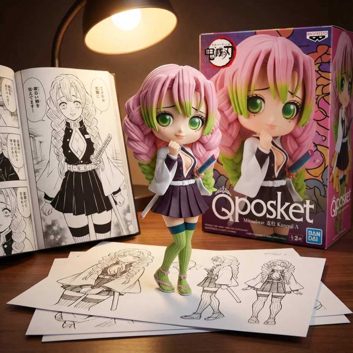 鬼灭之刃 Qposket恋柱甘露寺蜜璃-15CM