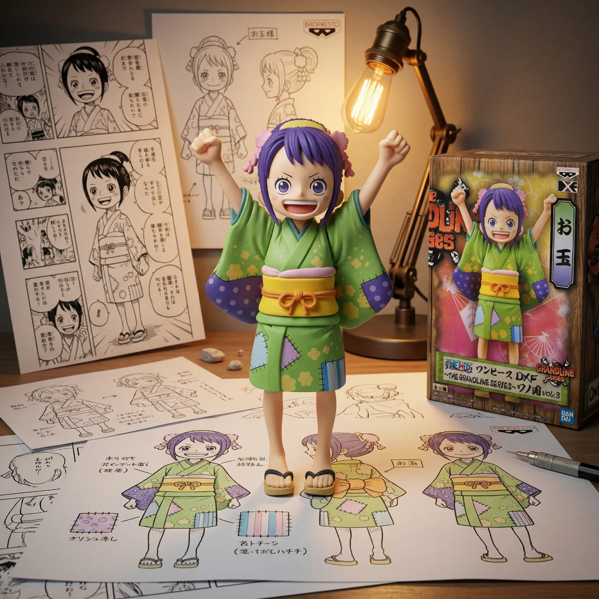 海贼王 小玉 亮色-12CM