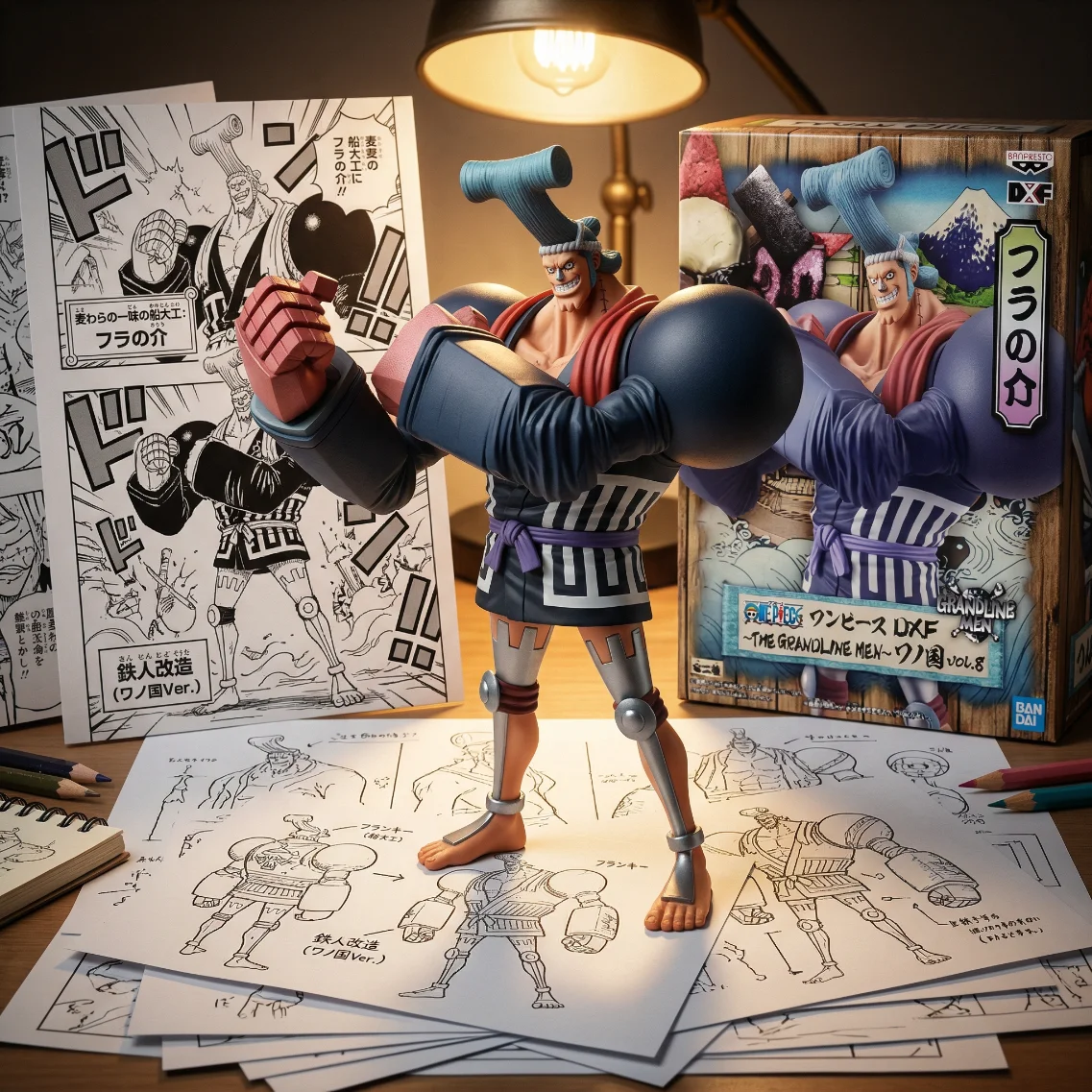 海贼王 武士 弗兰奇-16CM