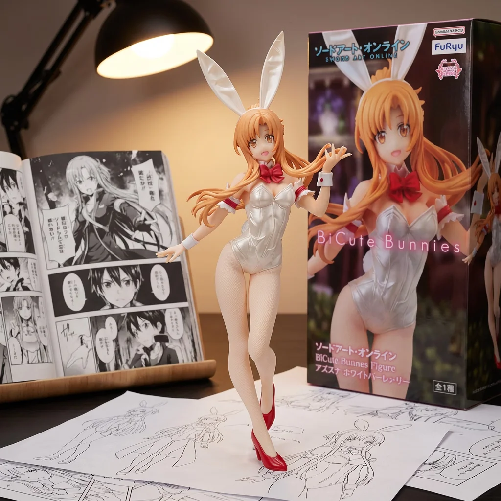 刀剑神域 亚丝娜 兔女郎 珍珠色-32CM