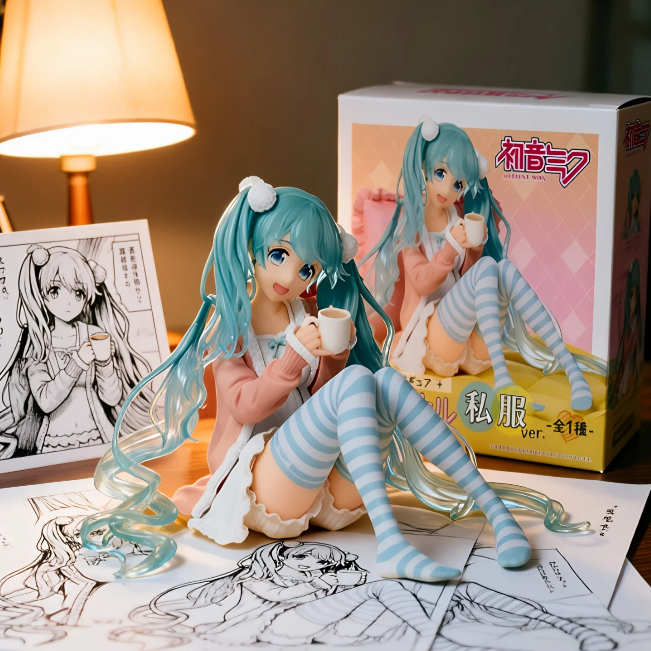 初音未来 TAITO 睡衣坐姿-12CM