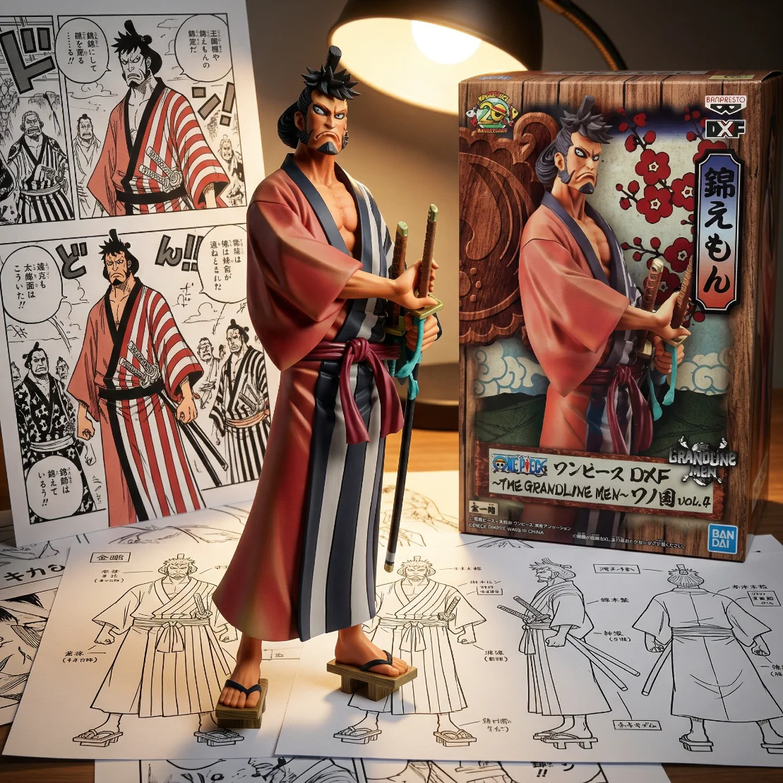 海贼王 武士 锦卫门-17CM