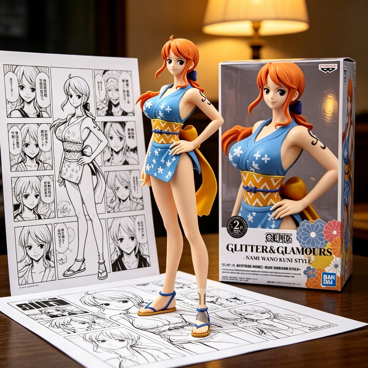海贼王 浅蓝和服娜美-25CM