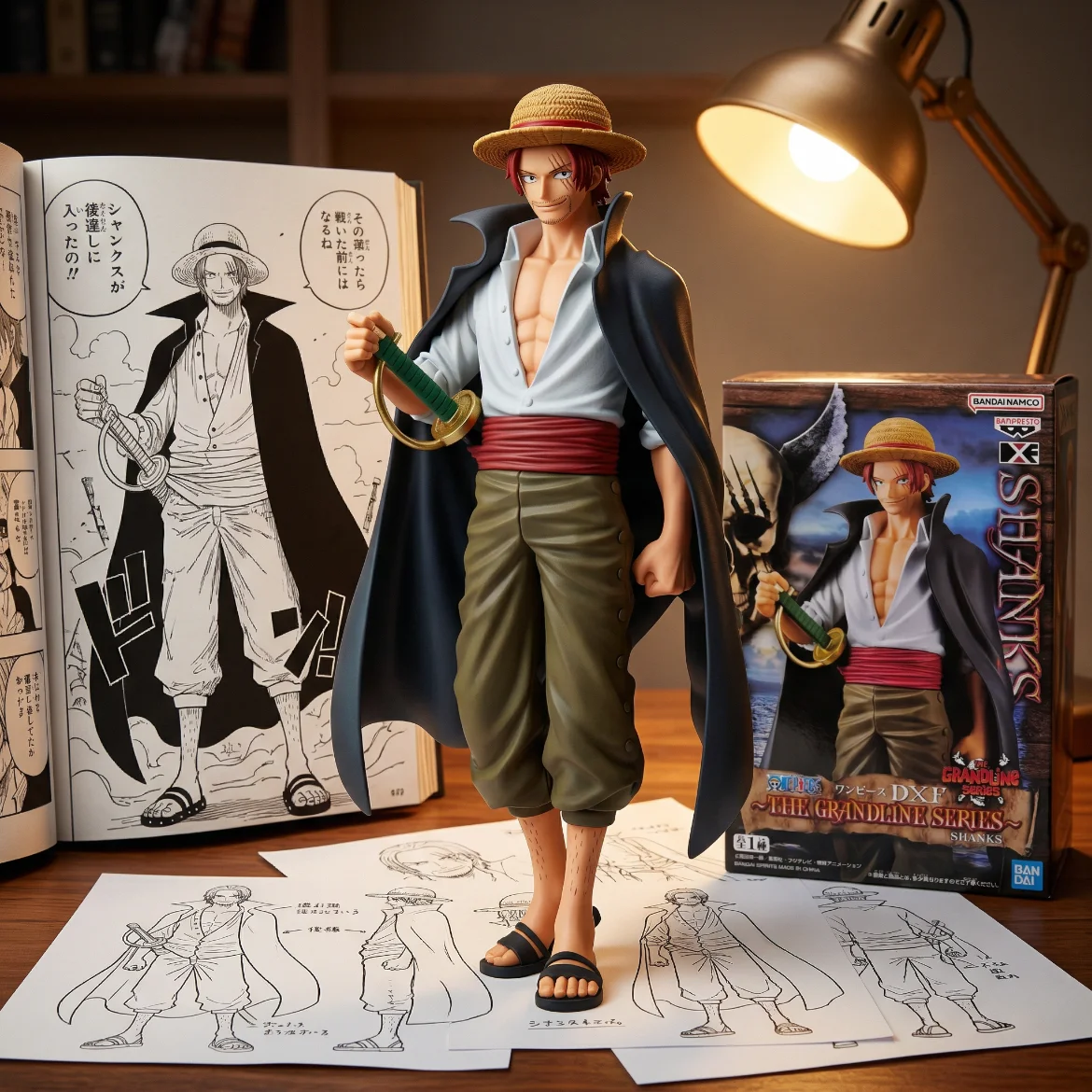 海贼王 DXF 香克斯 草帽-17CM