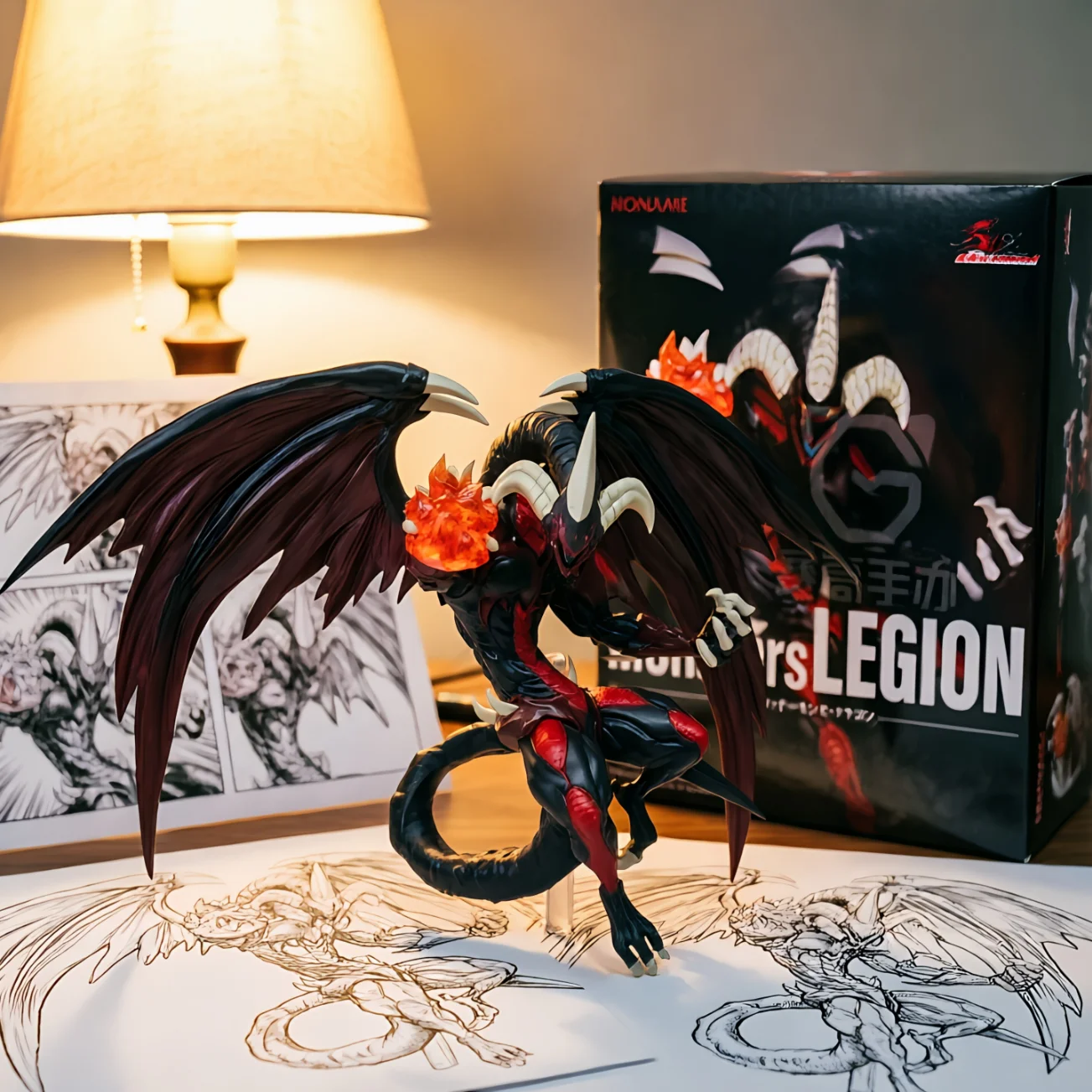 游戏王 暗红恶魔龙;全新正品 (盒况随机)-20CM