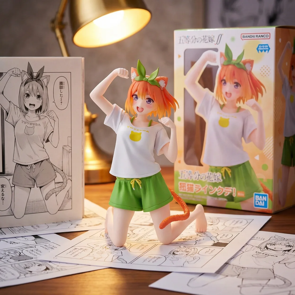 五等分的花嫁 四叶 猫咪居家服-16CM
