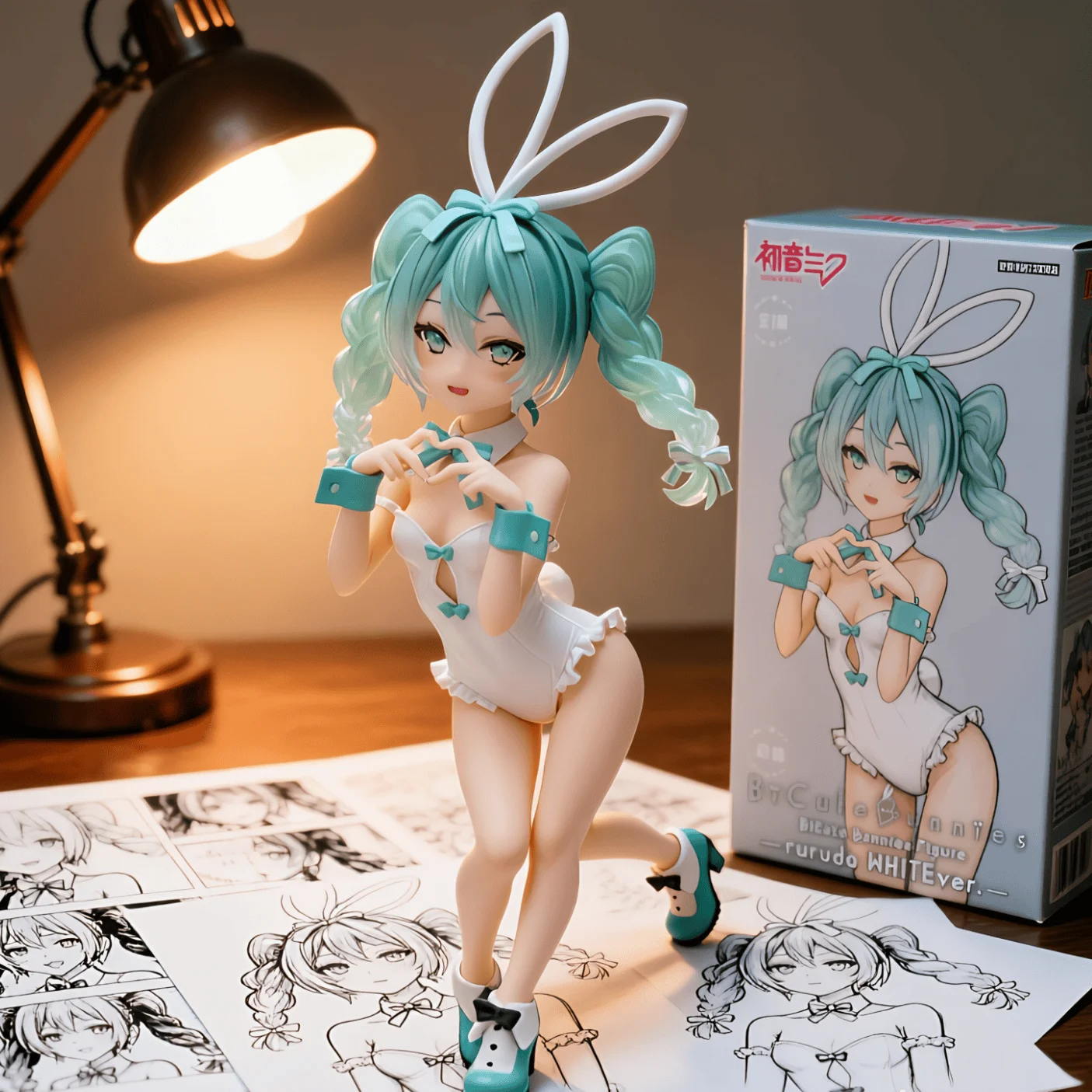初音未来 初音未来 兔女郎 白色-31CM