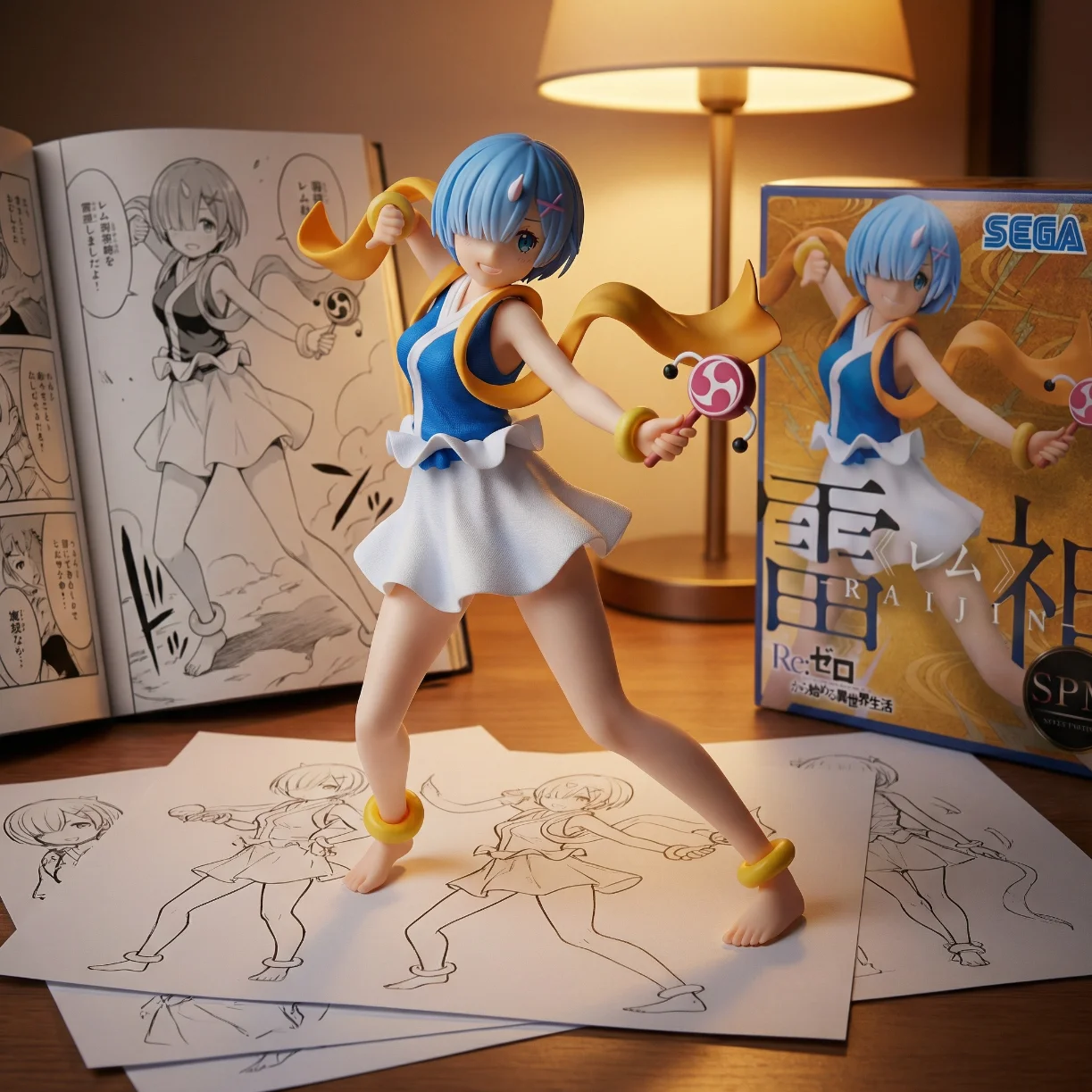 Re:从零开始的异世界生活 SEGA 蕾姆 雷神-19CM