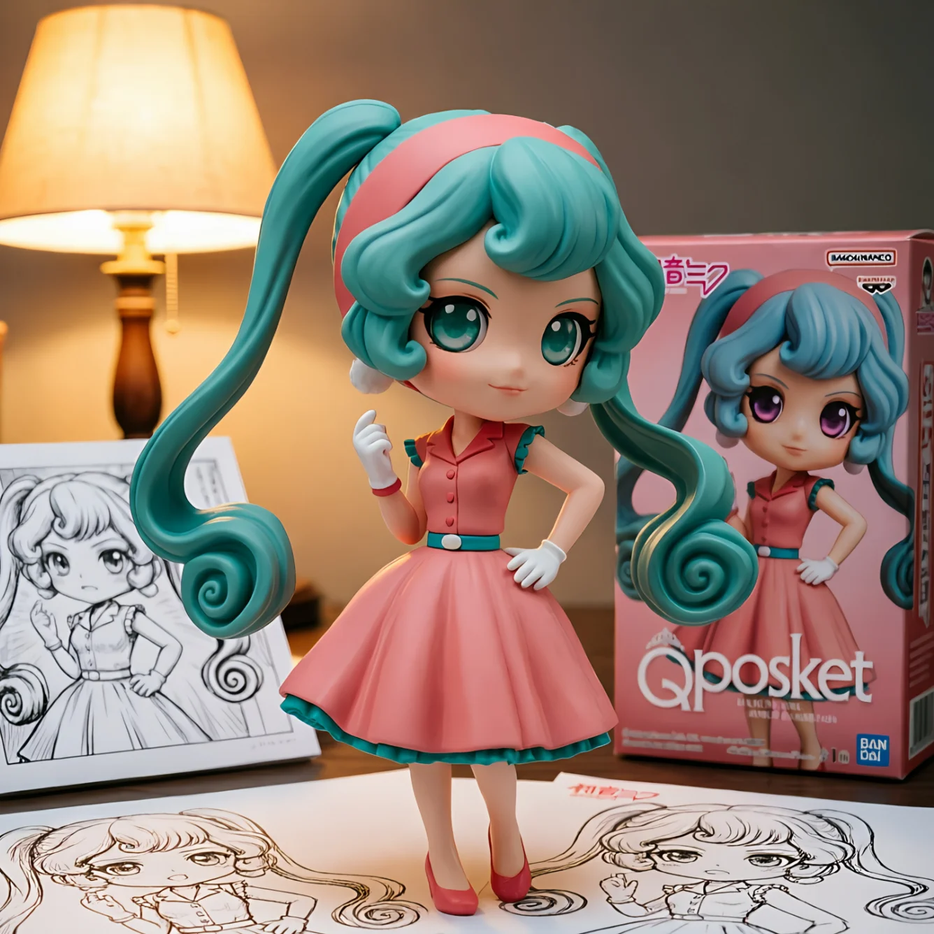 初音未来 眼镜厂 Qposket 世界旅行 第一弹-14CM