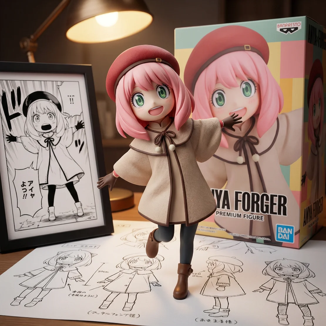 间谍过家家 眼镜厂 DXF 代号白 阿尼亚-16CM