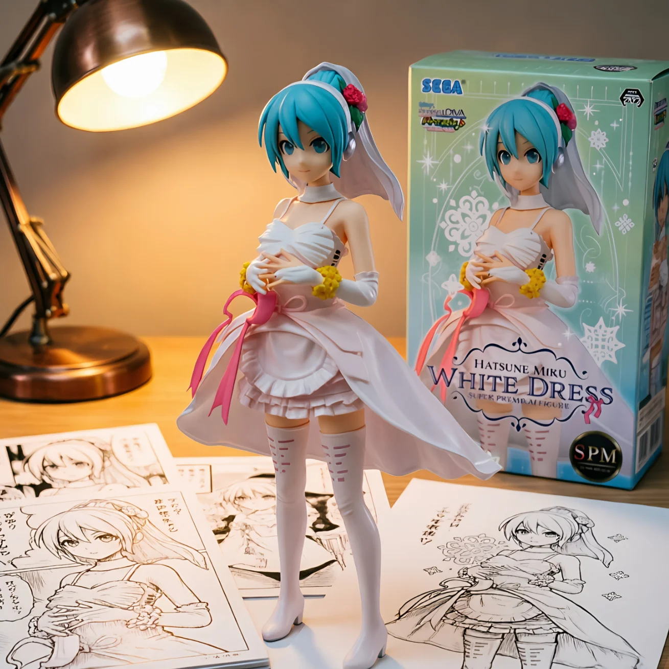 初音未来 SEGA 歌姬计划 婚纱-23CM