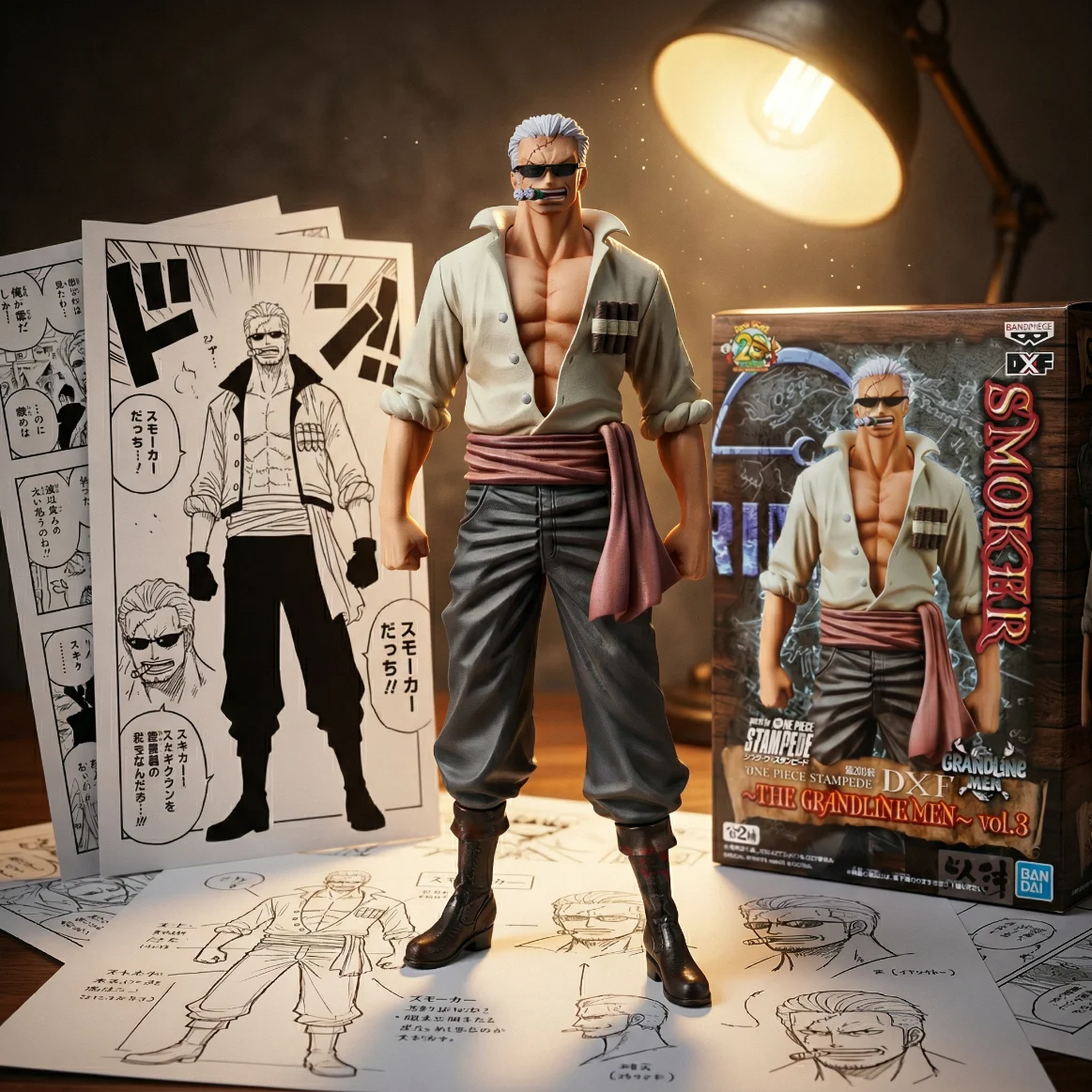 海贼王 DXF STAMPEDE 烟男-17CM