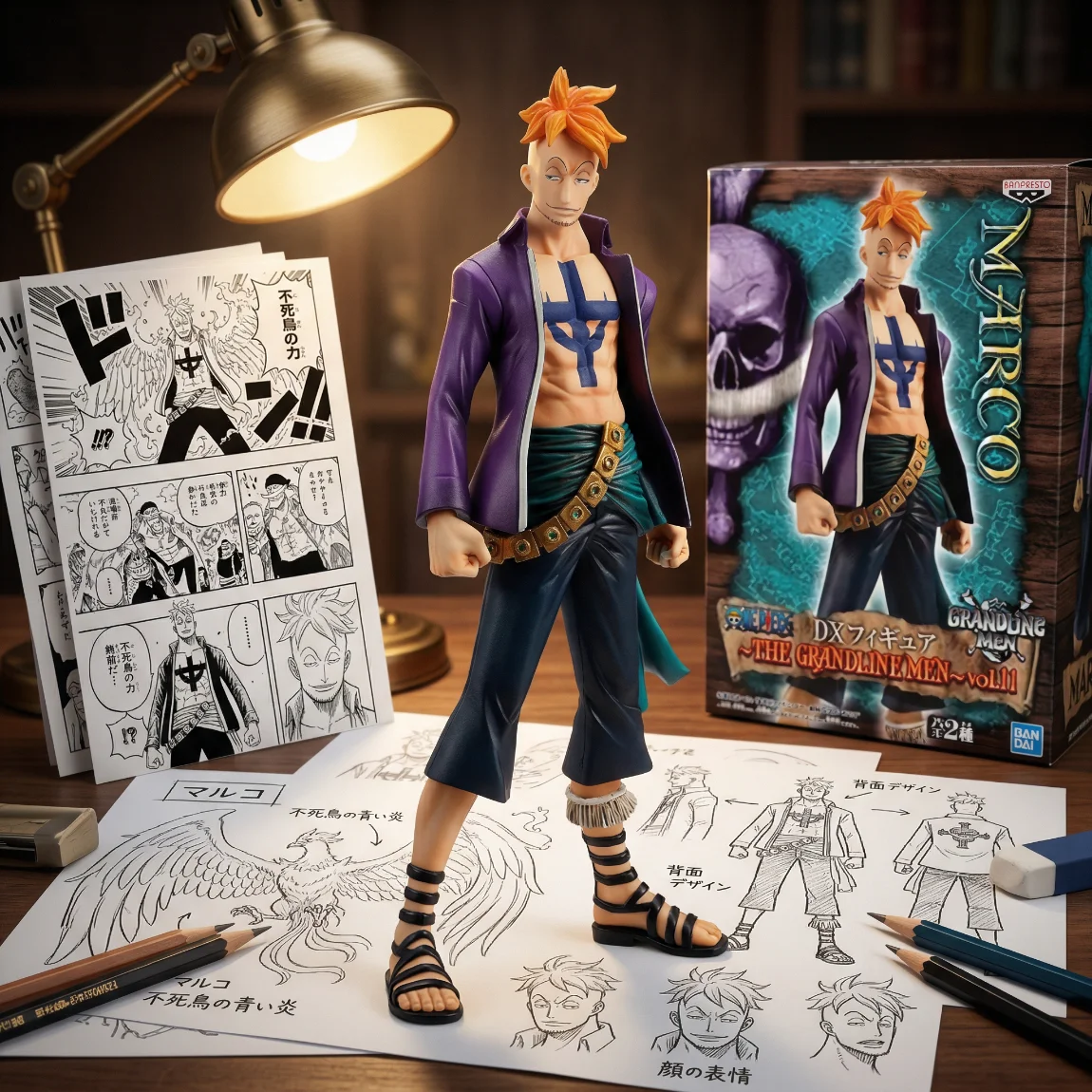 海贼王 DXF 男人 马尔科-16.5CM