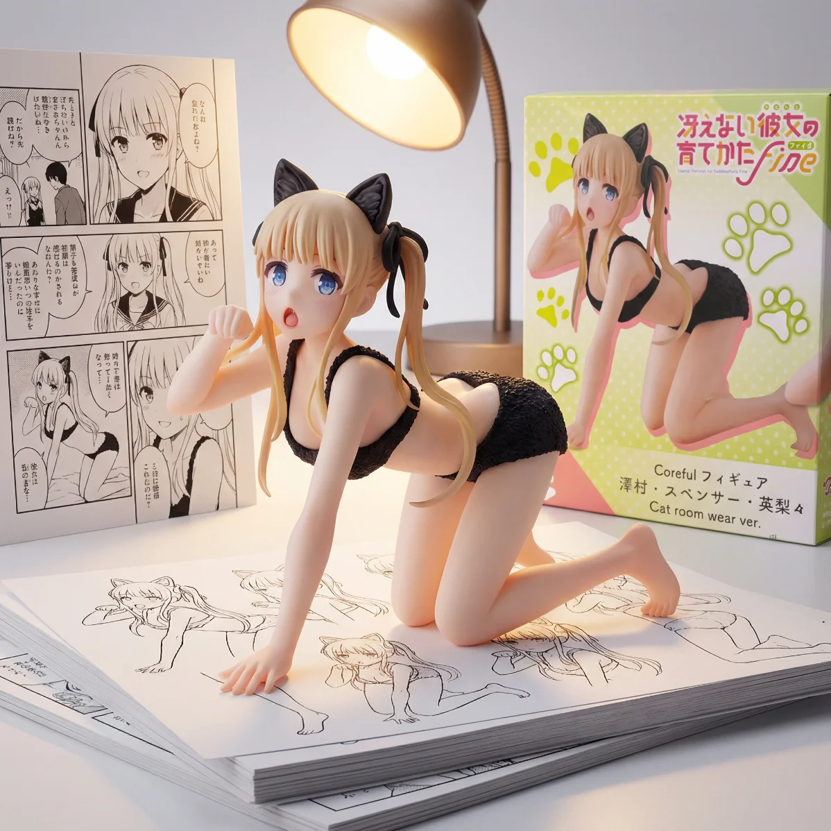 路人女主的养成方法 TAITO Coreful 英梨梨 猫猫家居服-12CM