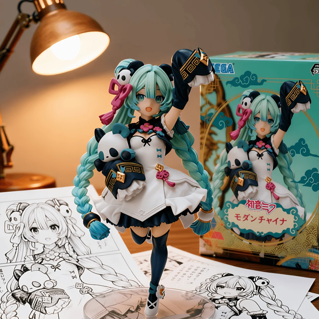 初音未来 SEGA 国风 熊猫-18CM