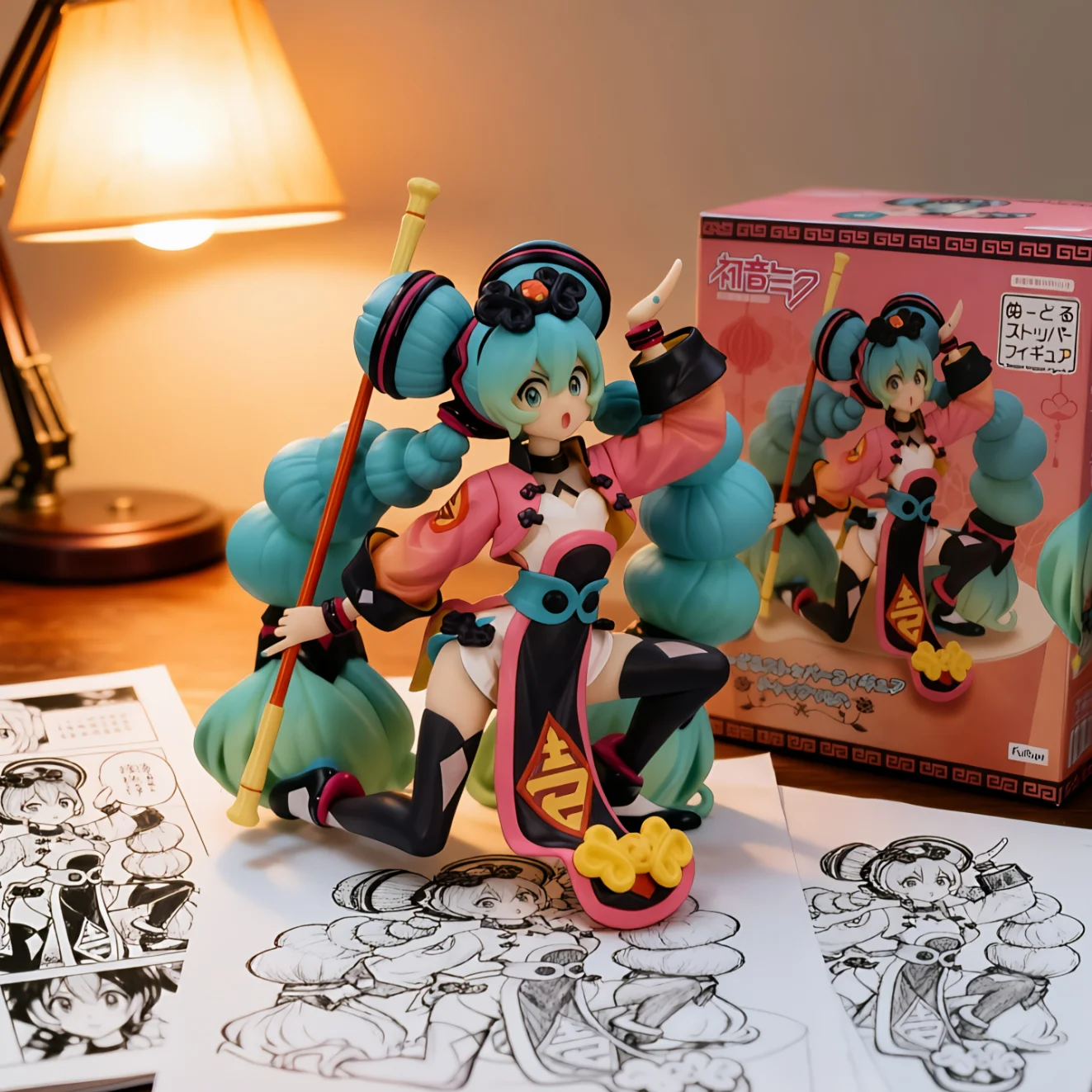 初音未来 FURYU 中国风 红-10CM
